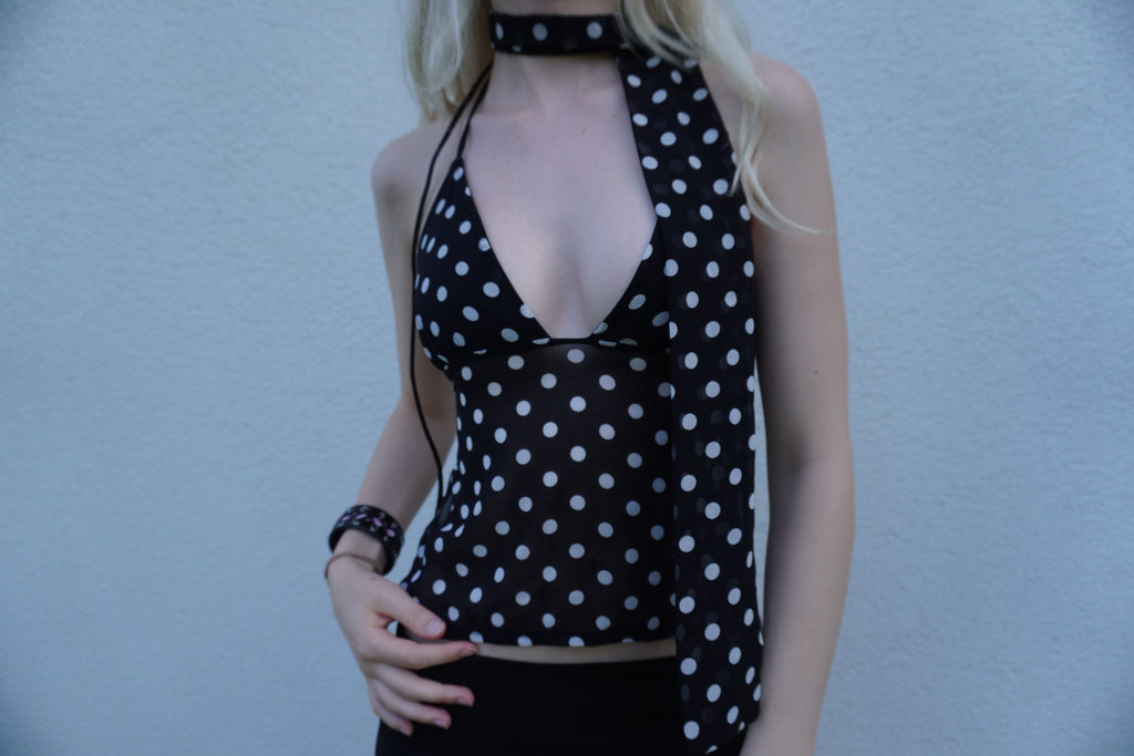 Polka dot cami Top